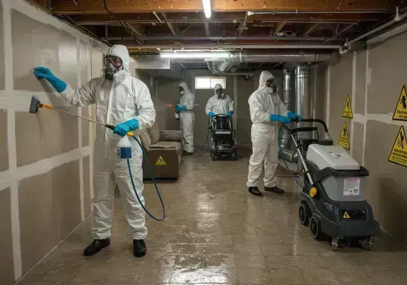 Basement Moisture Removal and Structural Drying process in Floyd County, IA